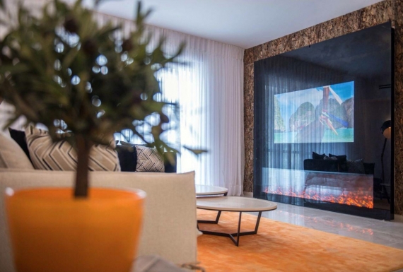 חיפוי קיר שעם דקורטיבי לסלון