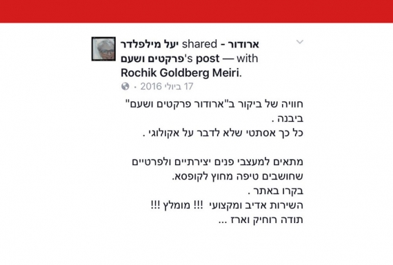 מכתב המלצה נוסף