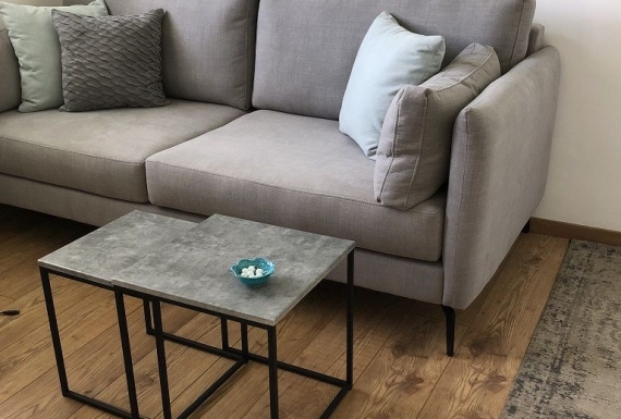 רצפת פרקט למינציה גרמני בחדר שינה של יהלי