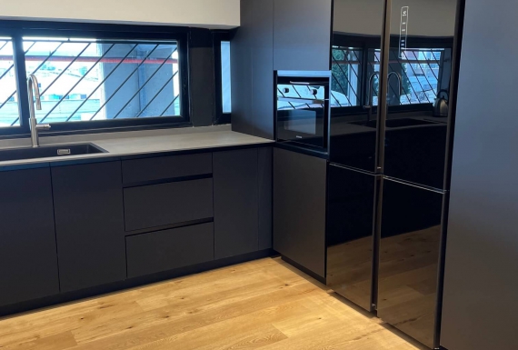 פרקט עץ במטבח